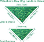 St. Patrick's Dog Bandana, UP URARA PUP Shamrock Triangle Bid Scarf - Image 2