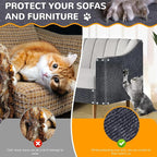 Carpet 78.7"x15.8" Trimmable Cat Scratching Mat - Image 4