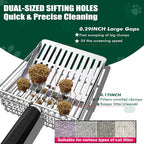 XIAOXINGYUN Stainless Steel Cat Litter Scoop, Metal Cat Litter Scooper - Image 3