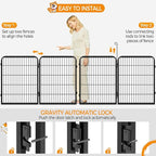 Yaheetech Dog Playpen Outdoor, 32 inch 24 Panels Dog Pen Indoor Heavy Duty - Image 6