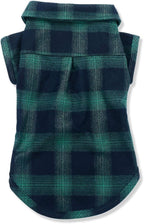 Dog Shirt, Koneseve Pet Plaid Polo Clothes Shirt T-Shirt, Sweater Bottoming - Image 2