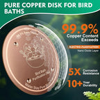 1 Pcs Copper Disc for Bird Bath | 99.99% Pure Copper Plate & Birdbath Disk | - Image 3