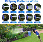 Pet Bathing Sprayer Kit, 10 Spray Patterns, Adjustable Hose Wash Sprayer - Image 2