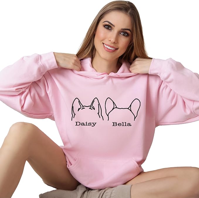 Custom Dog Mom Shirt for Women Pet Ears Sweatshirt - Image 8