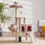 Heybly Cat Tree with Cat Self Groomer Brush, Cat Tower Condo - Image 2