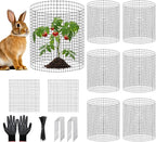 9 PCS Plant Protectors from Animals, 12x12 Inch Heavy Duty Metal Plant Cages by APOCHON