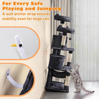 Yaheetech 62.5inches Cat Tree Cat Tower Cat Condo - Image 9