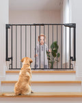 Cumbor 29.2–43" Baby Gate for Stairs, Wall-Mounted, Expandable No Bottom Bar by Cumbor