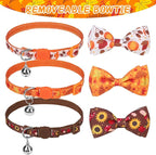SCENEREAL Fall Thanksgiviing Cat Collar Breakaway Girl Boy, 3 Pack Turkey - Image 4