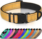 Joytale Reflective Dog Collar, Soft Neoprene Padded, Metal D-Ring, Nylon Pet by Joytale
