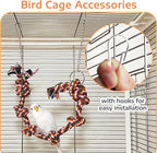 Bird Rope Perch & Swing Toy, Sturdy Knotted Parrot Cotton Rope - Image 5