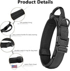 DAGANXI Tactical Dog Collar Leash Set, Adjustable Military Training Nylon Dog - Image 3