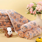 Chumia 40 Pcs Blankets Soft Fluffy Fleece Washable Pet Dog Sleep mat Paw Print - Image 4