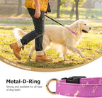 Cotton Handmade Dog Collar Cute and Distinctive Patterns Purple Fish - Image 6