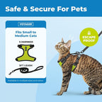 Voyager Escape-Proof Step-in Lock Cat Harness & 5ft Neoprene-Handle Leash Set - Image 2