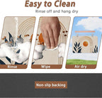 Sun Boho Leaf Dog Cat Food Mat, Absorbent Pet Feeding Mat - Image 4