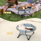 KITTY KINGDOM Elevated Cat Hammock Bed, Foldable No-Assembly Cat Bed - Image 7