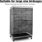 Shappy Large Bird Cage Seed Catcher, Bird Cage Cover Net Skirt Guard, - Image 6