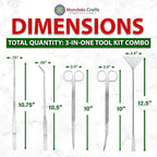 Mandala Crafts Stainless Steel Aquascaping Tools Kit – Aquarium Plant Tools - Image 3