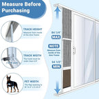 XL Dog Door for Sliding Glass Door, Extra Large Patio Doggy Door Insert for - Image 3