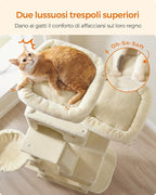 Feandrea Cat Tree, 81.1-Inch Large Cat Tower, 2 Perches, 2 Caves - Image 3