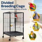 VIVOHOME 30 Inch Height Wrought Iron Bird Cage - Image 6