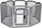 Amazon Basics 8-Panel Octagonal Plastic Dog Playpen, Indoor/Outdoor Pet Fence by AmazonBasics
