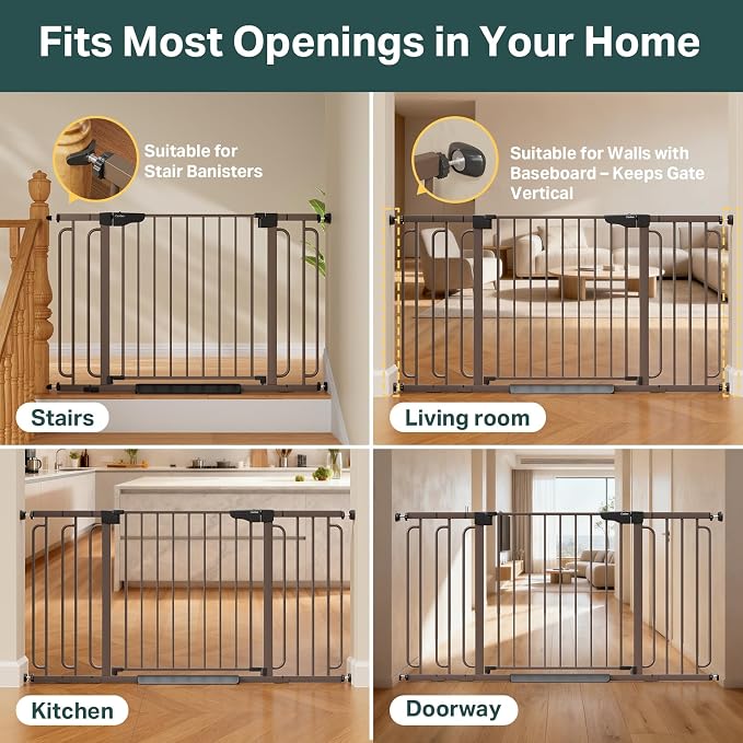 Cumbor 36.6-59" Extra Wide Baby Gate - Image 6