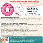 Inflatable Dog Cone with Anti-Licking Clear Shield, Protective Dog Donut Collar - Image 3