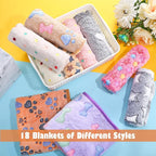 Chumia 18 Pcs Fleece Puppy Blanket Bulk, Soft Warm Pet Blanket - Image 4