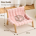 Solid Wood Cat Couch Bed for Indoor Cats, Modern Cat Sofa - Image 6