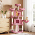 Yaheetech 68.5in Cat Tree for Large Cats, Large Condo, Stable Pet Play House - Image 2