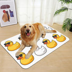 Cute Ducks Glasses Pet Feeding Mat - Image 7