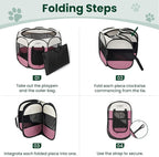 Love's cabin Pet Puppy Dog Playpen, Large Dog Tent Crates Cage Indoor/Outdoor - Image 8