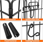 Yaheetech 30" High 8 Panel Foldable Metal Dog Exercise Pen Pet Playpen Dog - Image 7