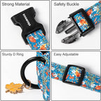 DOGWONG Fall Maple Dog Collar- Cute Classic Fall Autumn Flower Dog Collars - Image 3