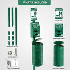 POCHAR Aluminum Rustproof Dog Waste Disposal Station - Image 9