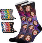 D-Story Custom Face Socks, Personalized Photo Picture on Socks, Unisex Athletic by Enjoy-yjl