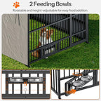 HOOBRO Outdoor Dog Kennel with Cover, 6.6 x 6.6 x 6.4 ft Dog Kennel Outside - Image 5