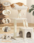 Cat Tree for Indoor Cats, 40 Inches Cat Tower - Image 6