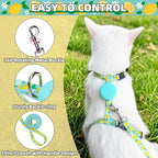 PUPTECK Adjustable Cat Harness and Leash Set Escape Proof Kitten Strap Collar - Image 4
