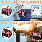 Petskd Top-Expandable Pet Carrier 17x11x9.5 Inches Alaska Airline Approved - Image 2