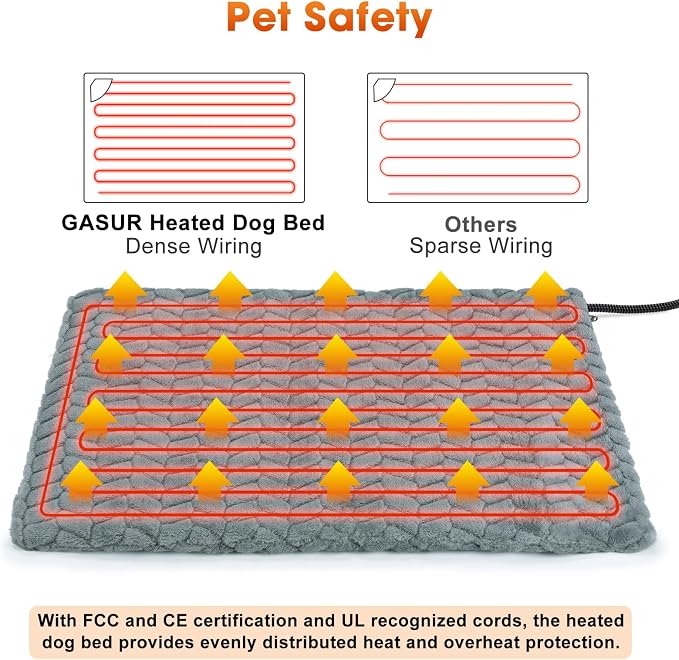 GASUR Extra Large Heated Cat Bed - Image 7