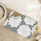 Dahlia Dog Cat Food Mat, Non-Slip Water Bowl Placemat, Indoor Pet Accessories by Unknown