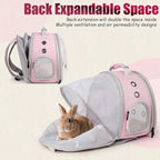 Back Expandable Backpack for Small Animals, Portable Travel Bag Breathable Pet - Image 2