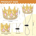 Abbylike Pet Rhinestone King Crown, Queen Crown - Image 2