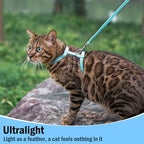 PUPTECK Adjustable Cat Harness and Leash Set Escape Proof Kitten Strap Collar - Image 4
