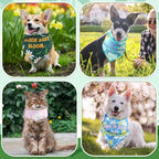 Chunful 50 Pcs Spring Dog Bandanas Floral Dog Bibs Seasonal Pet Costume - Image 2