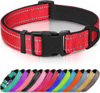 Joytale Reflective Dog Collar, Soft Neoprene Padded, Metal D-Ring, Nylon Pet by Joytale