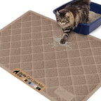 GORILLA GRIP Cat Litter Box Mat, Water Resistant, US Designed Kitty Litter by GorillaGrip